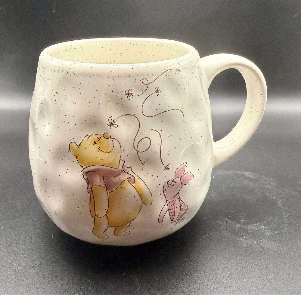 Disney Winnie the Pooh & Piglet Speckled Stoneware Mug Zrike Brands Coffee Cup